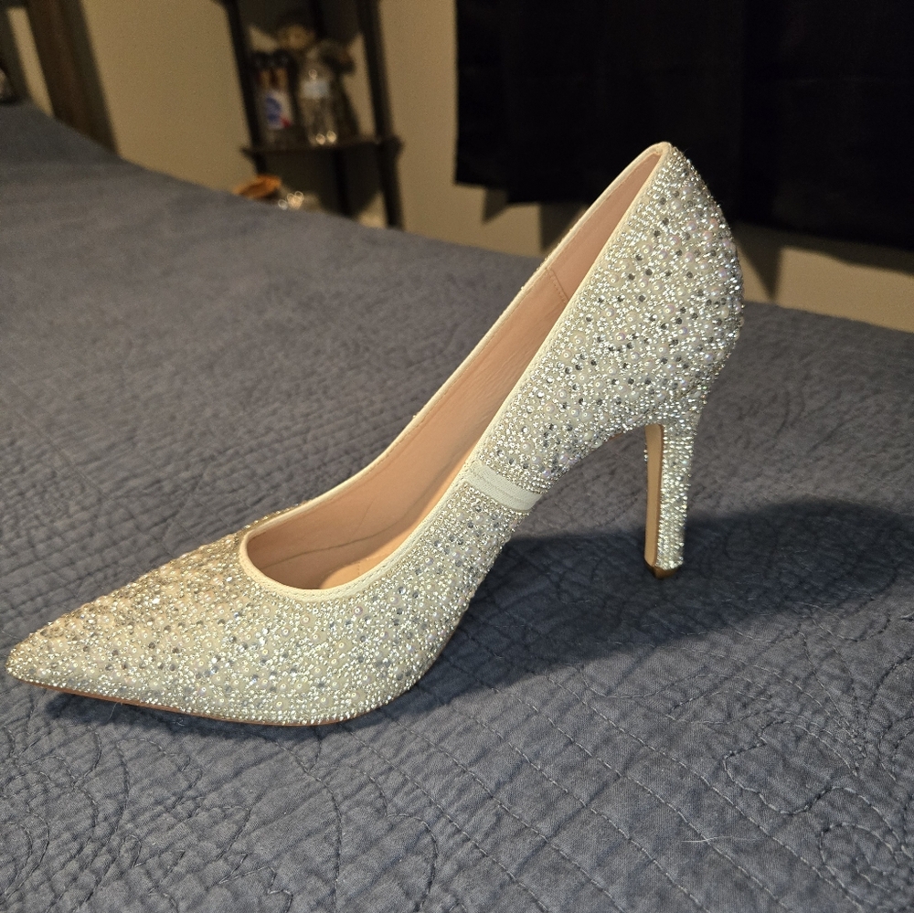 Glitter and pearl stiletto